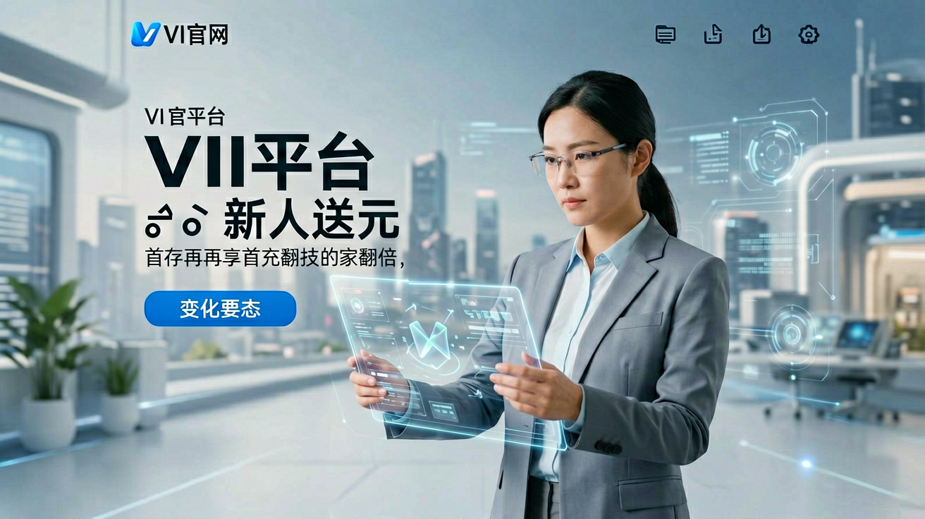 彩神VI平台首页展示智能科技风格界面