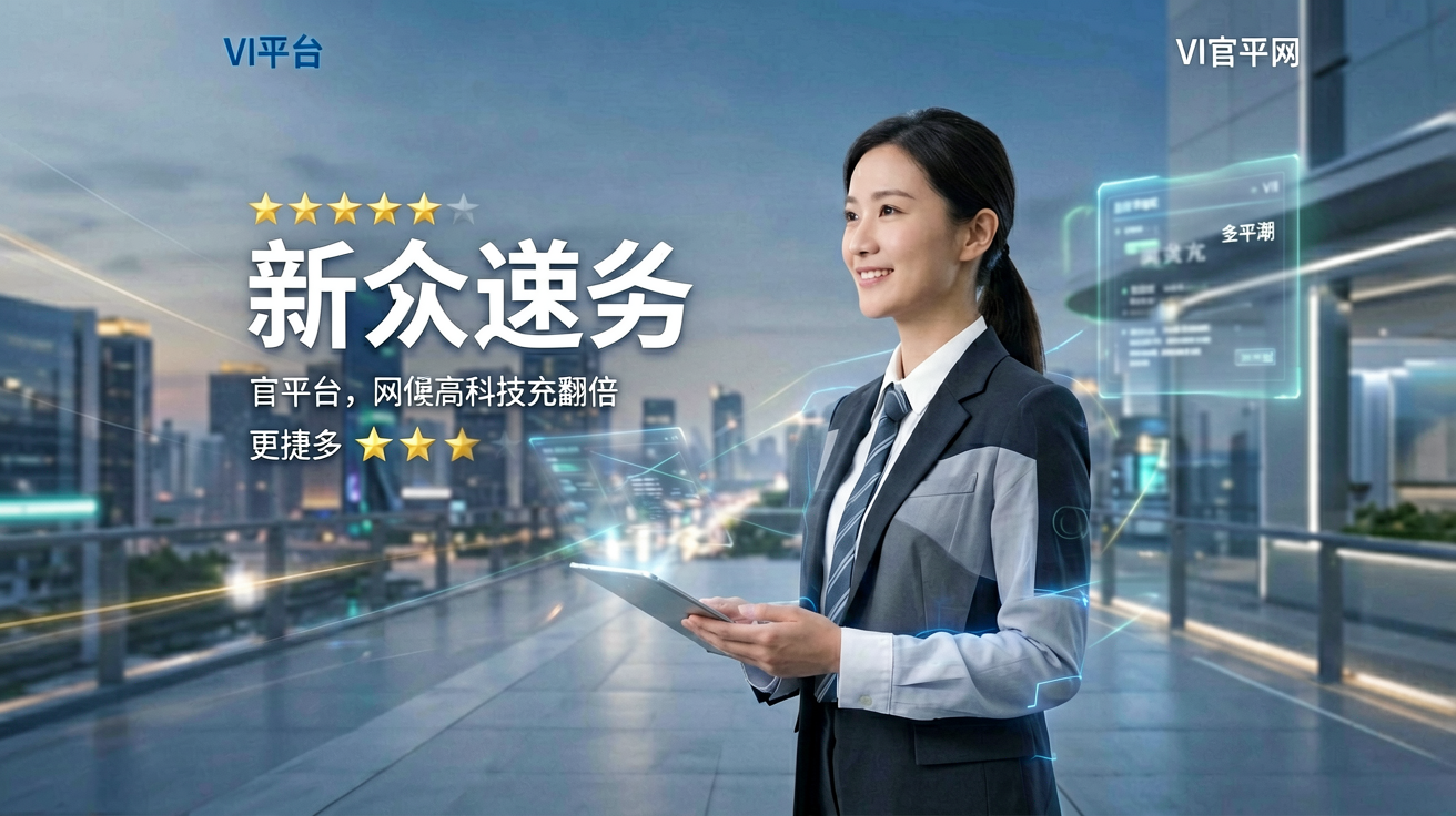 彩神VI平台首页展示智能科技风格界面